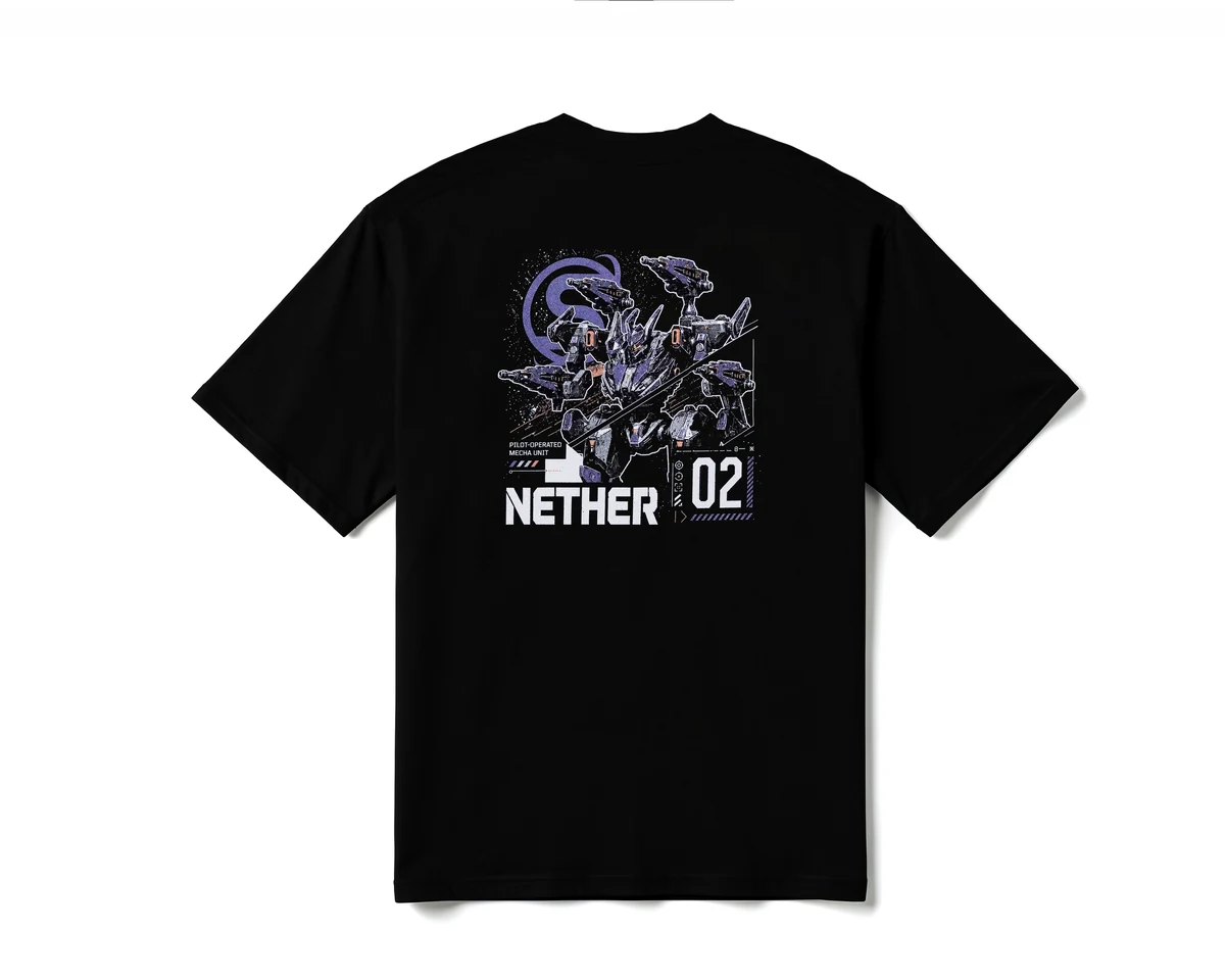 NETHER 黑色图案款 T 恤背面实拍